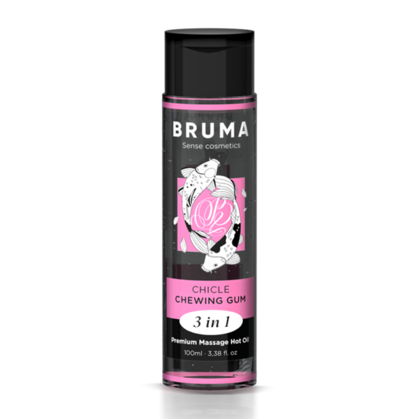 POTENTE - BRUMA - ÓLEO DE MASSAGEM PREMIUM EFEITO CALOR SABOR GOMA 3 EM 1 - 100 ML
