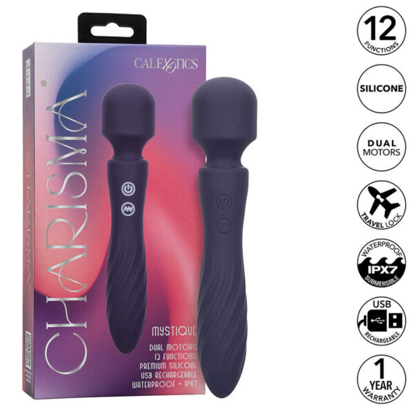 POTENTE - CALEXOTICS - CHARISMA MYSTIQUE MASSAGER DUAL MOTORS 12 FUNÇÕES 20