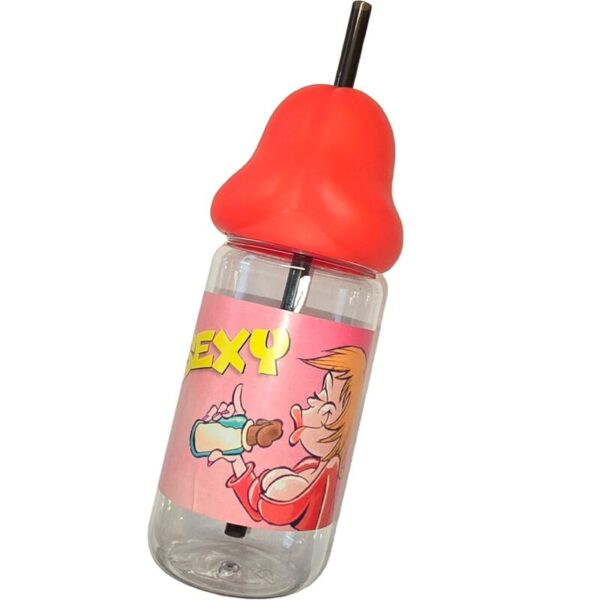 POTENTE - DIABLO PICANTE - MAME EM FORMA DE PÊNIS 360 ML VERMELHO