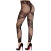 LEG AVENUE - CALÇA MEIA-CALÇA SEM PÉS DE RENDA E TRANSPARÊNCIA PRETA - Image 2