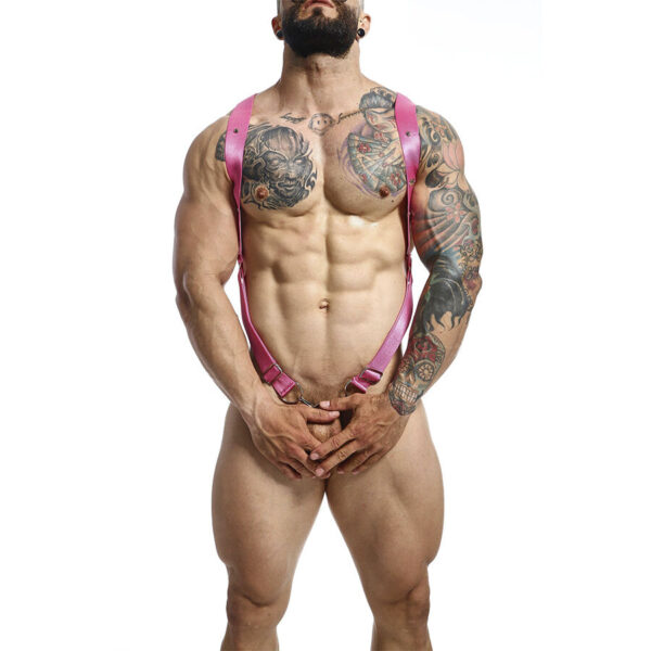 POTENTE - MOB - DNGEON CROSS BACK HARNESS ROSA TAMANHO ÚNICO