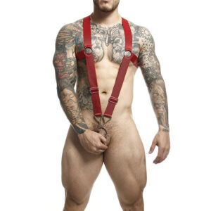 POTENTE - MOB - DNGEON CROSS BACK HARNESS VERMELHO TAMANHO ÚNICO