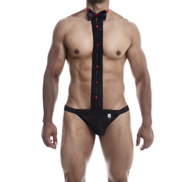 POTENTE - MOB - SMOKING COM TANGA DE RENDA TAMANHO L/XL