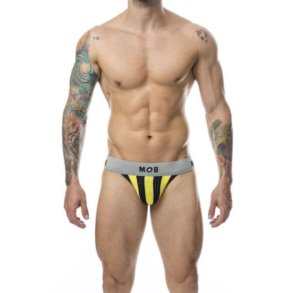 POTENTE - MOB - CALÇA CLASSIC JOCK STRIPE AMARELA TAMANHO G