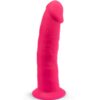 POTENTE - SILEXD - MODELO 2 PÊNIS REALÍSTICO PREMIUM SILEXPAN SILICONE FÚCSIA 19.2 CM