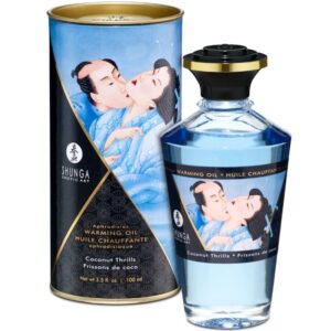 POTENTE - SHUNGA - ÓLEO DE MASSAGEM COM EFEITO CALOR SABOR DE COCO 100 ML