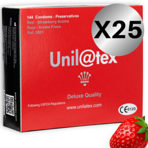 POTENTE - UNILATEX - PACOTE DE CONSERVANTES UNILATEX VERMELHO / MORANGO 25 X 144 UNIDADES