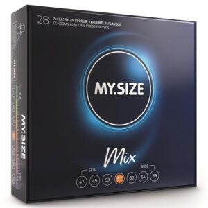 POTENTE - MY SIZE - MIX PRESERVATIVOS 57 MM 28 UNIDADES