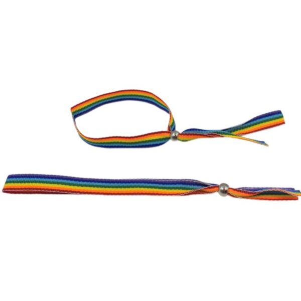POTENTE - PRIDE - PULSEIRA DE BOLA DE PRATA BANDEIRA LGBT