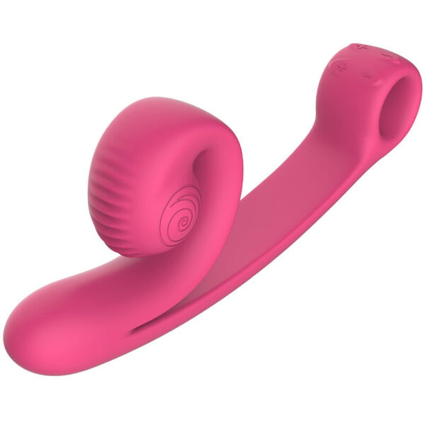 POTENTE - SNAIL VIBE - VIBRADOR CURVO ROSA