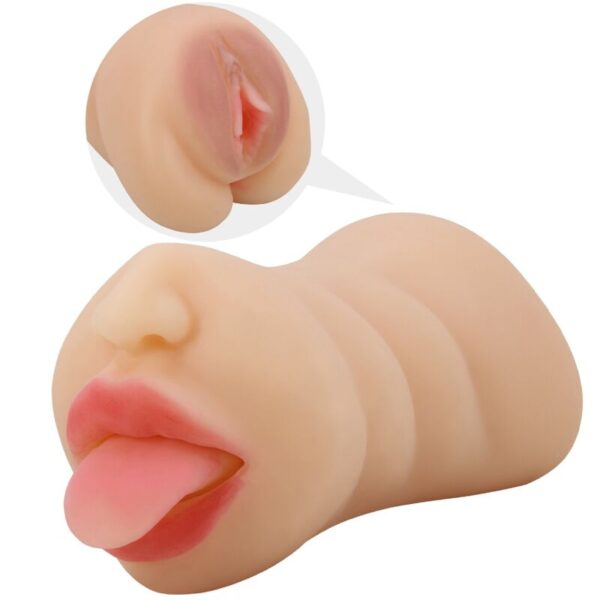 POTENTE - CRAZY BULL - SARAH MASTUBADOR EM FORMA DE VAGINA DUPLA ENTRADA