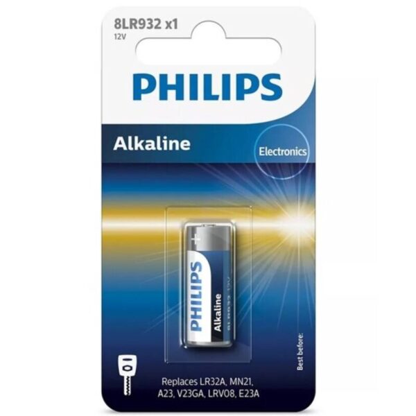 POTENTE - PHILIPS - BATERIA ALCALINA 12V LR23A MN21 8LR932 BLISTER*1