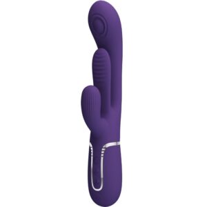 POTENTE - PRETTY LOVE - SHANIA TRIPLE RABBIT VIBRADOR MULTIFUNCIONAL ROXO