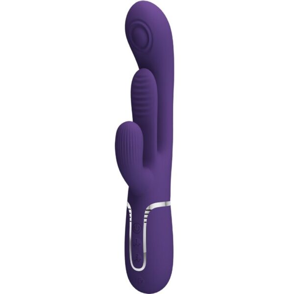 POTENTE - PRETTY LOVE - SHANIA TRIPLE RABBIT VIBRADOR MULTIFUNCIONAL ROXO