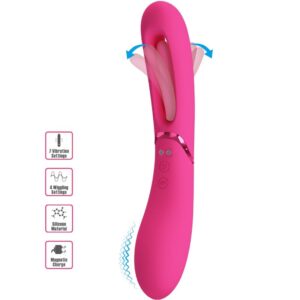 POTENTE - ROMANCE - VIBRADOR LEXIE G-SPOT 7 VIBRAÇÕES ROSA