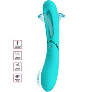 POTENTE - ROMANCE - VIBRADOR LEXIE G-SPOT 7 VIBRAÇÕES AZUL