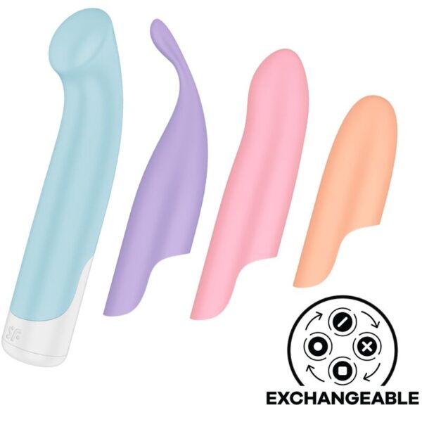 POTENTE - SATISFYER - G-SPOT WAVE 4 12 VIBRAÇÕES PROGRAMA VIBRADOR CINZA ESCURO