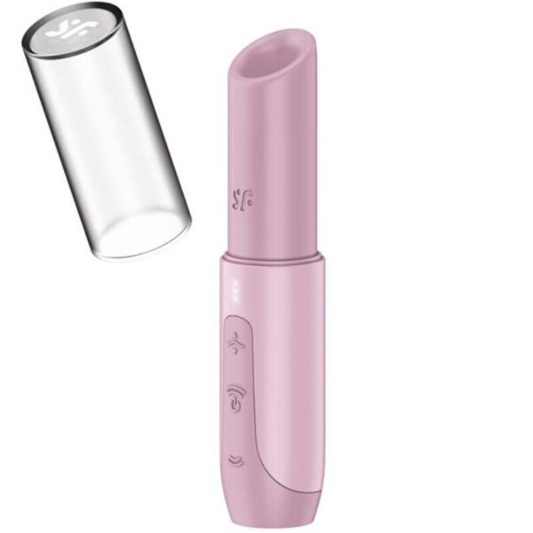 POTENTE - SATISFYER - ESTIMULADOR DE CLITÓRIS SECRET KISS WAVE ROSA