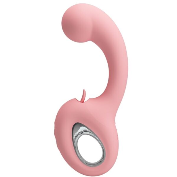 POTENTE - PRETTY LOVE - ERYNNYES VIBRADOR PONTO G + ESTIMULADOR DE CLITÓRIS 10 VIBRAÇÕES ROSA