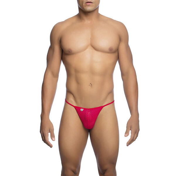 POTENTE - MOB - MICROFIBRA VERMELHA V-STRING TAMANHO L/XL