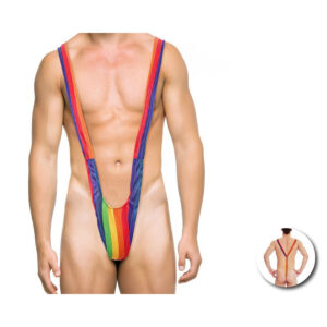 POTENTE - PRIDE - TRIQUÍNI MASCULINO COM BANDEIRA DO ARCO-ÍRIS