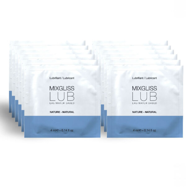 POTENTE - MIXGLISS - LUBRIFICANTE NATURAL BASE DE GUA 12 DOSE ÚNICA 4 ML