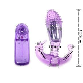 POTENTE - BAILE - ESTIMULADOR VAGINAL E ANAL LILAC COM VIBRAO