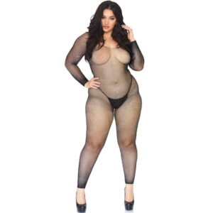 POTENTE - LEG AVENUE - MEIA CORPORAL CRISTALIZADA 1X-2X