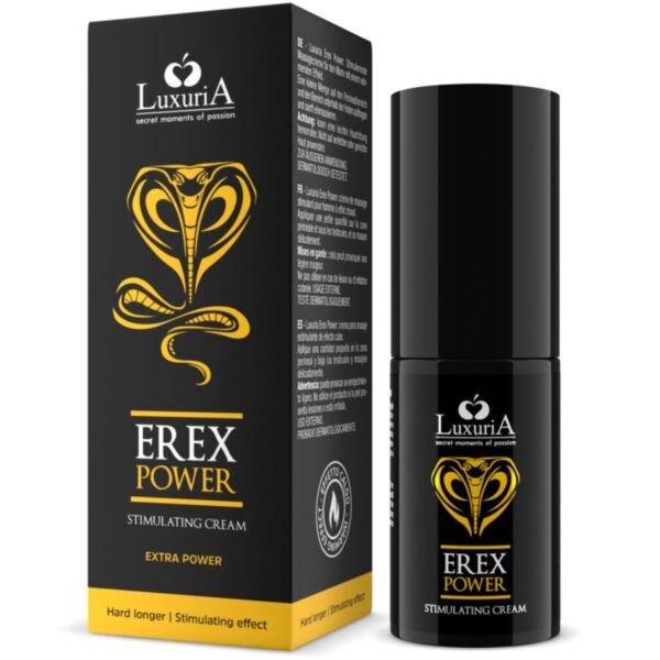 POTENTE - INTIMATELINE LUXURIA - CREME PARA PÉNIS EREX POWER HARD LONGER 30 ML