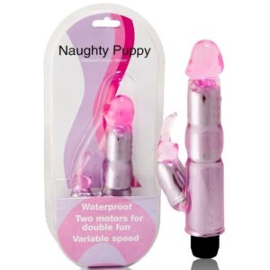 POTENTE - BAILE - VIBRADOR COM ESTIMULADOR ROSA AJUSTVEL