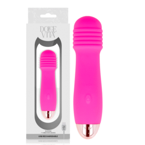 POTENTE - DOLCE VITA - VIBRADOR RECARREGÁVEL DE TRÊS VELOCIDADES PINK 7
