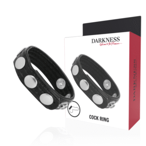 POTENTE - DARKNESS - ANEL DE EREO DE COURO