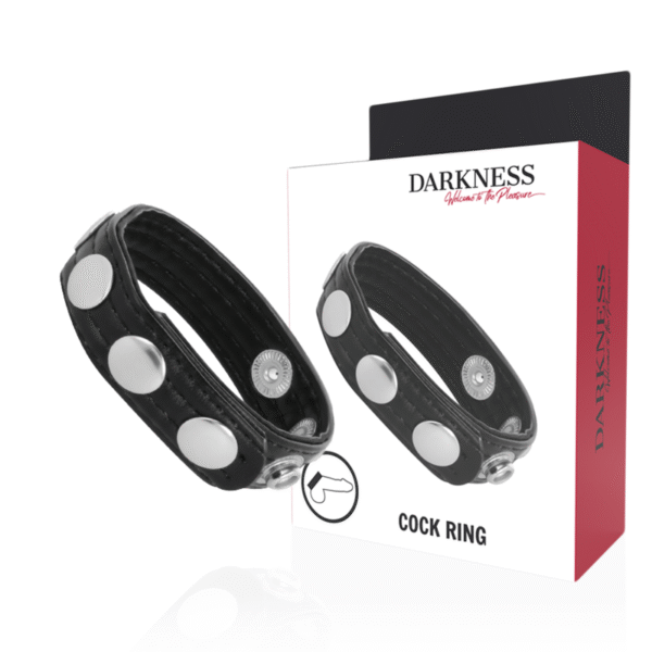 POTENTE - DARKNESS - ANEL DE EREO DE COURO