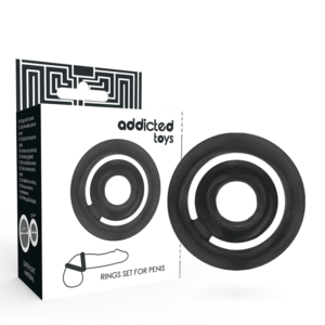POTENTE - ADDICTED TOYS - POTENZ- C-RING PÊNIS PRETO