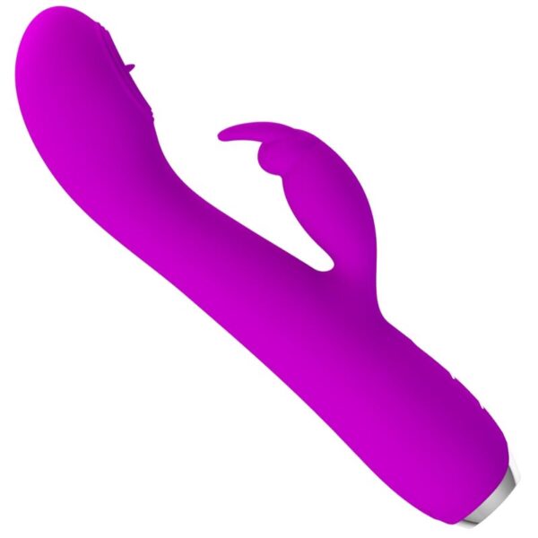 POTENTE - PRETTY LOVE - RACHEL VIBRADOR RECARREGÁVEL COM ONDAS ESTIMULANTES ROXO