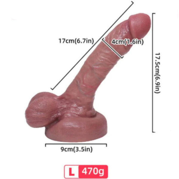 POTENTE - ARMONY - DILDO SILICONE LÍQUIDO REALÍSTICO 17 CM