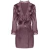 LIVCO CORSETTI FASHION - JACQUELINE LC 90249 ROUPO + CAMISA + CALCINHA VIOLETA L/XL - Image 3