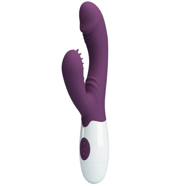 POTENTE - PRETTY LOVE - ANDRE VIBRADOR COELHO E ESTIMULADOR DE PONTO G ROXO