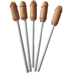 POTENTE - DIABLO PICANTE - 5 LPIS COM PONTA DE PÊNIS NATURAL