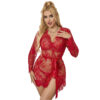 SUBBLIME - 953775 CAMISOLA DE NOITE DE RENDA + TANGA VERMELHO S/M - Image 2