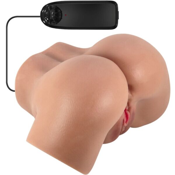 POTENTE - CRAZY BULL - VIBRADOR HAILEY BUTT COM VAGINA E ÂNUS REALISTAS MULATA CONTROLE REMOTO