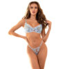 SUBBLIME - 957629 CONJUNTO DE SUTIÃ E CALCINHA BORDADOS COM FLORES AZUL CELESTE S/M - Image 2