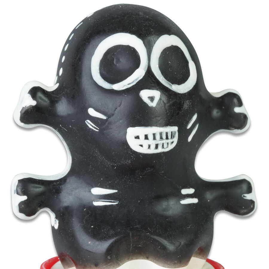 POTENTE - CONDOMERIE - PRESERVATIVOS NOVIDADES PINTADOS À MÃO SKULL BLACK MODELO 1