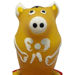 POTENTE - CONDOMERIE - PRESERVATIVOS NOVIDADES PINTADOS À MÃO PORCO SITTING AMARELO