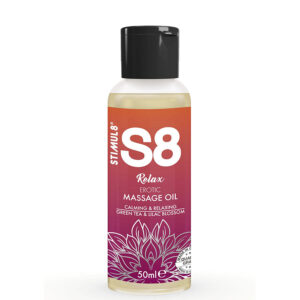 POTENTE - STIMUL8 - S8 RELAX ÓLEO DE MASSAGEM ERÓTICA CHÁ VERDE 50 ML