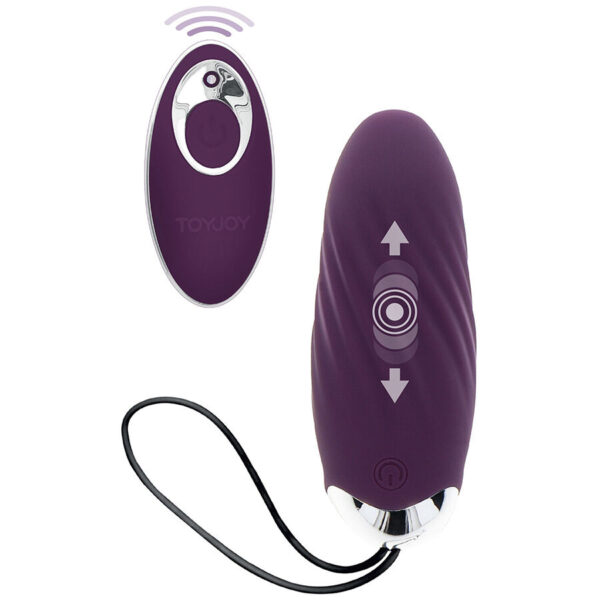 POTENTE - TOYJOY - FELICIDADE KNOCK KNOCK EGGSTAVAGANT VIBRADOR CONTROLE REMOTO ROXO