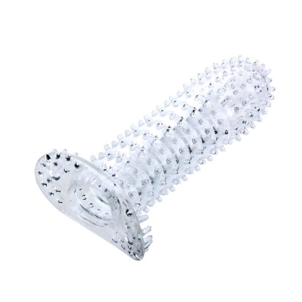 POTENTE - BAILE - BAINHA PARA PÉNIS COM PONTOS ESTIMULANTES ROXO 14 CM