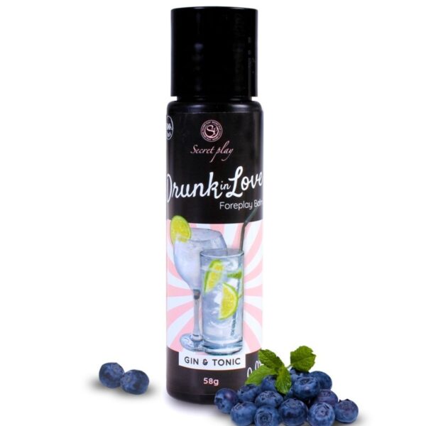 POTENTE - SECRETPLAY - BÊBADO NO AMOR LUBRIFICANTE GIN&TONIC 60 ML