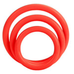 POTENTE - CALEXOTICS - CONJUNTO DE TRI-ANÉIS VERMELHO