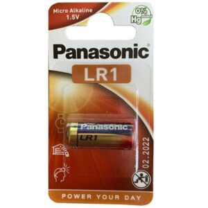 POTENTE - PANASONIC - BATERIA ALCALINA LR1 1.5V BLISTER 1 UNIDADE